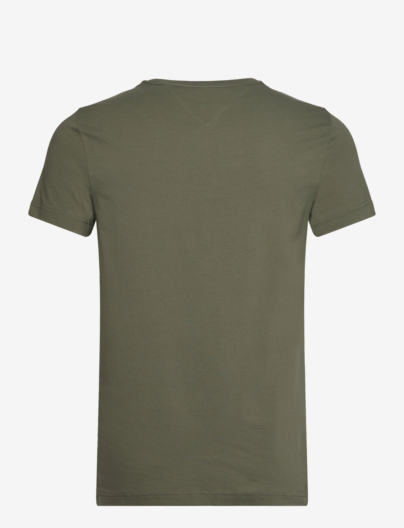 Tommy Hilfiger - STRETCH SLIM FIT TEE - kortærmede t-shirts - battle green - 1