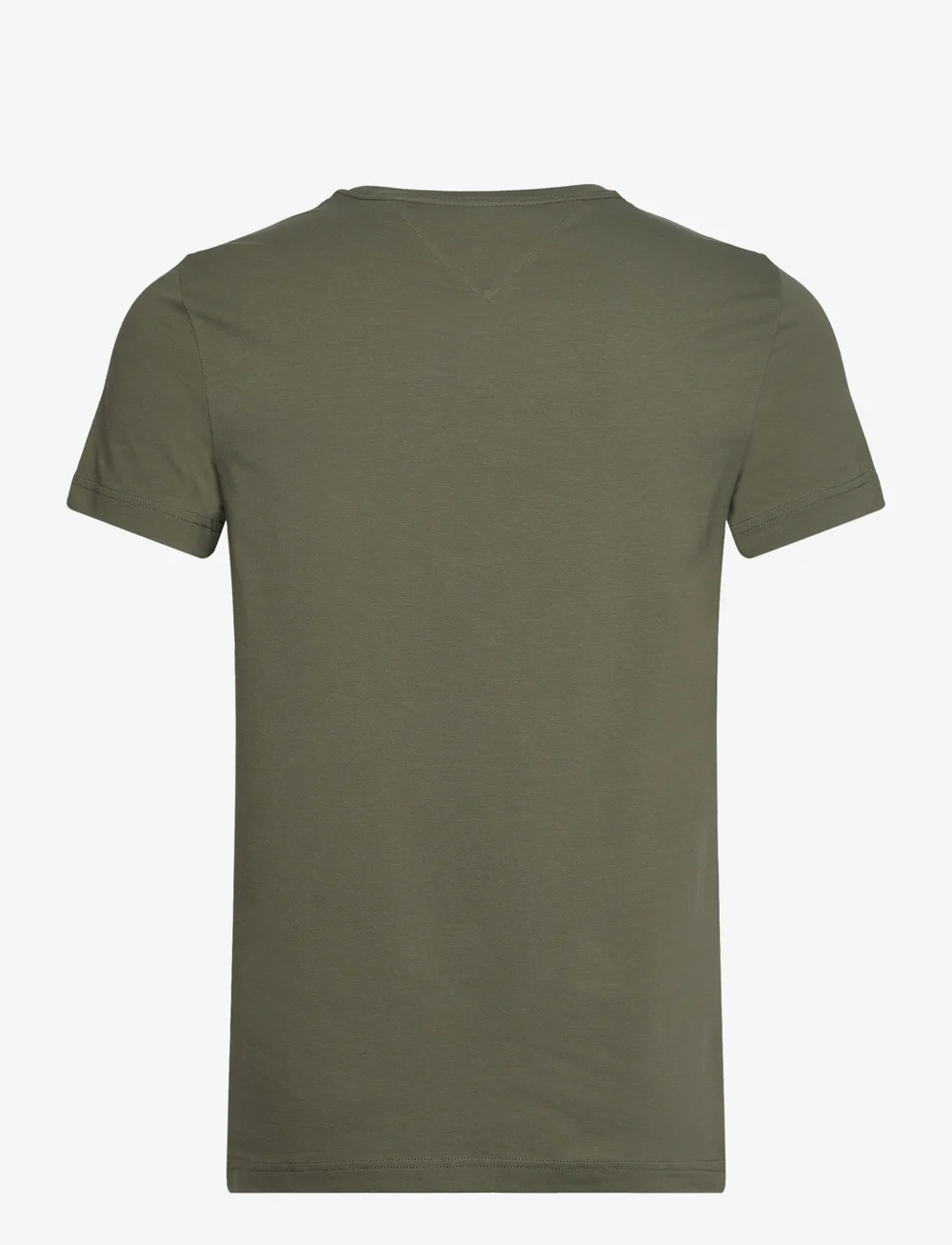Tommy Hilfiger - STRETCH SLIM FIT TEE - lühikeste varrukatega t-särgid - battle green - 1