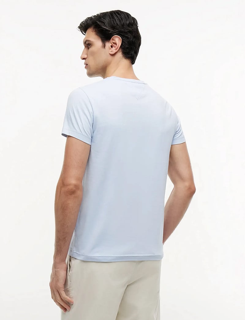 Tommy Hilfiger - STRETCH SLIM FIT TEE - kortærmede t-shirts - breezy blue - 3