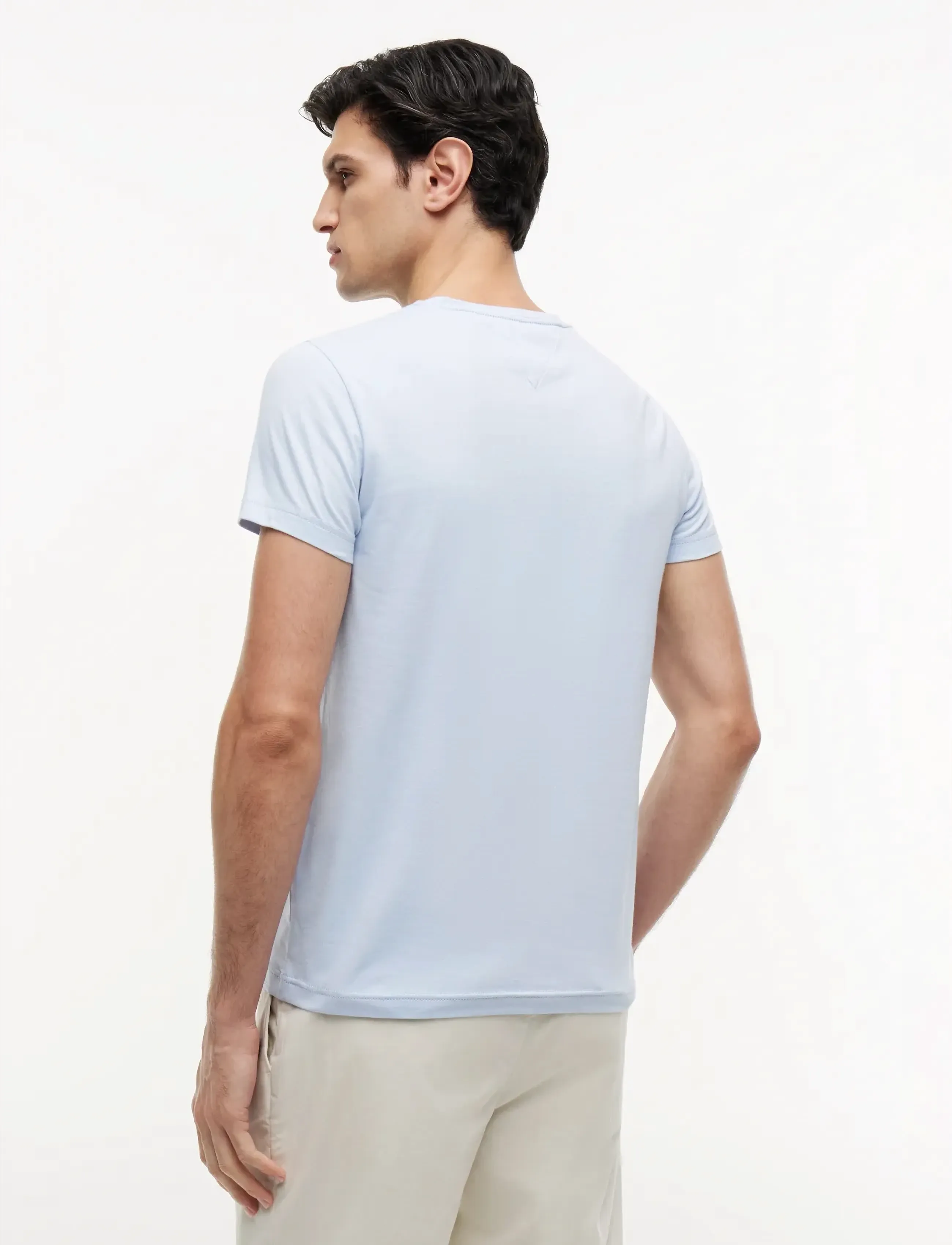 Tommy Hilfiger - STRETCH SLIM FIT TEE - kurzärmelig - breezy blue - 3