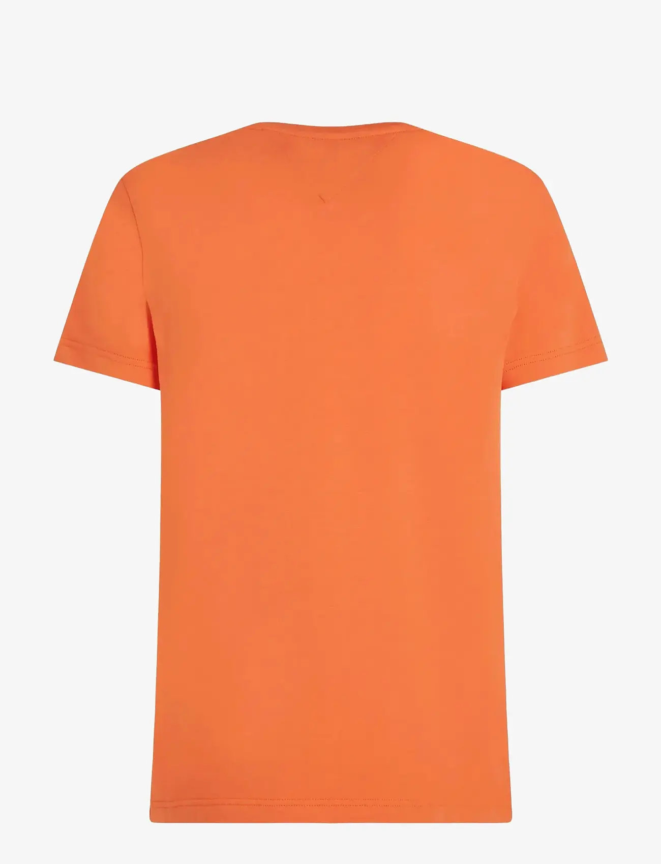 Tommy Hilfiger - STRETCH SLIM FIT TEE - kortærmede t-shirts - brilliant orange - 2