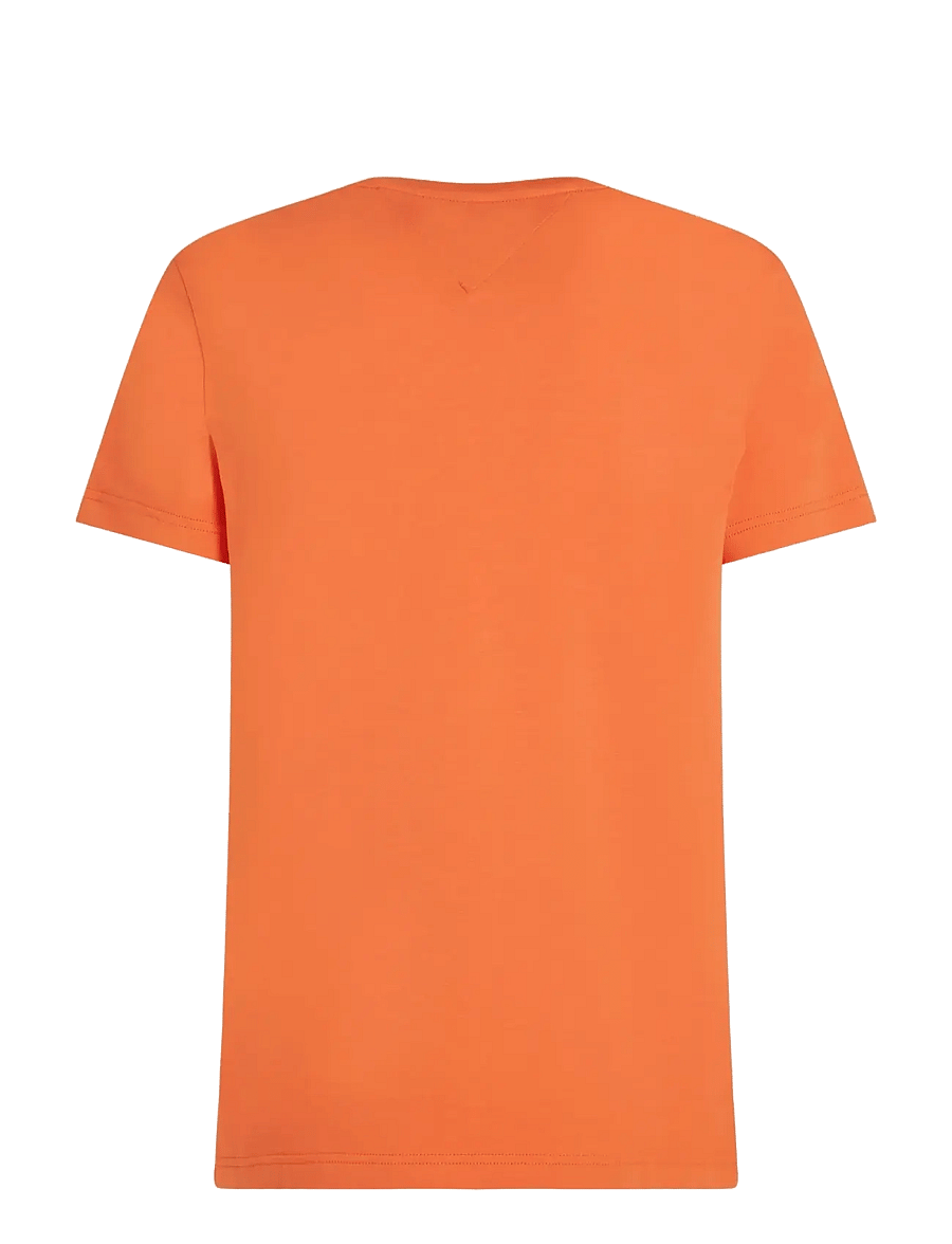 Tommy Hilfiger - STRETCH SLIM FIT TEE - kurzärmelig - brilliant orange - 2