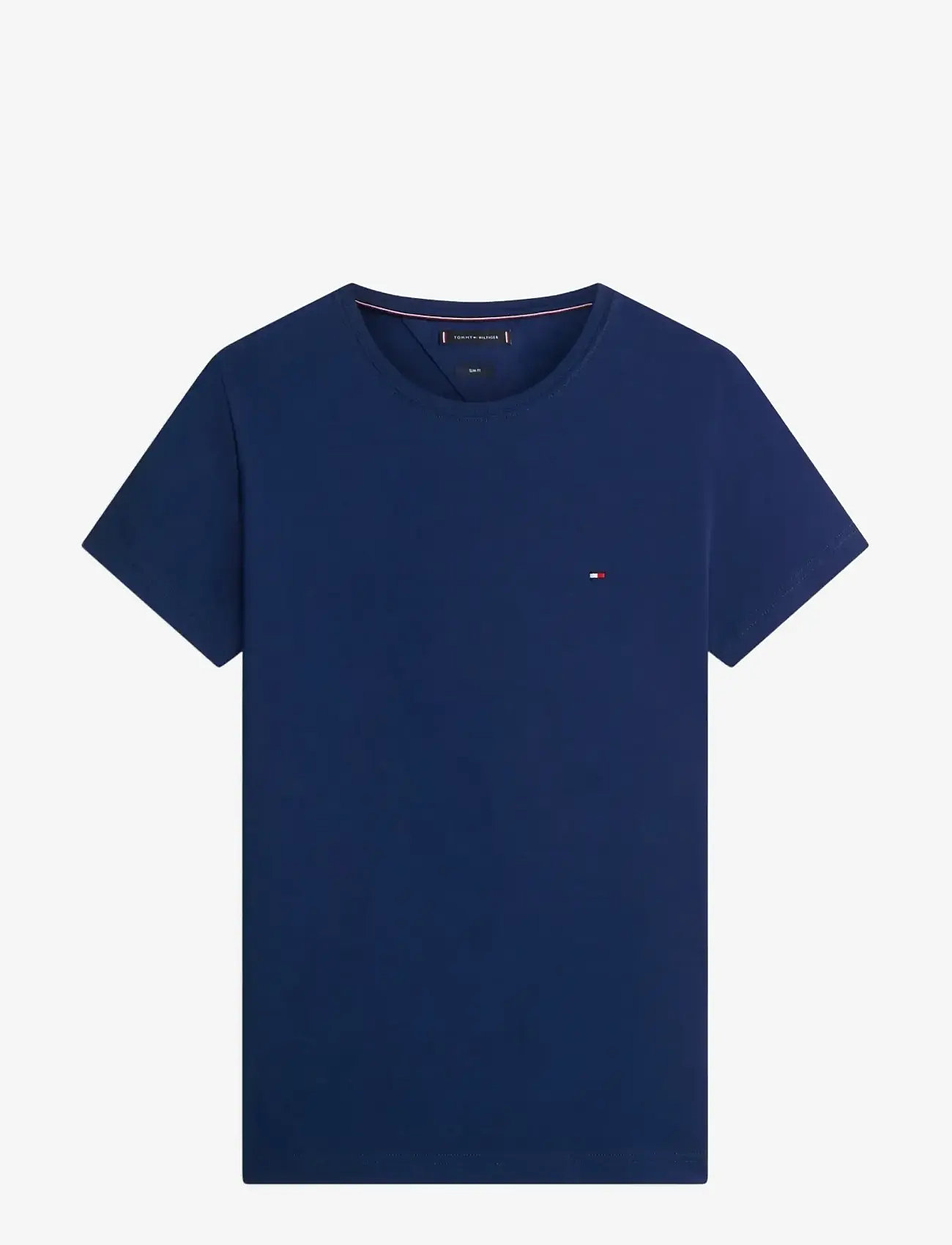 Tommy Hilfiger - STRETCH SLIM FIT TEE - kortærmede t-shirts - carbon navy - 1