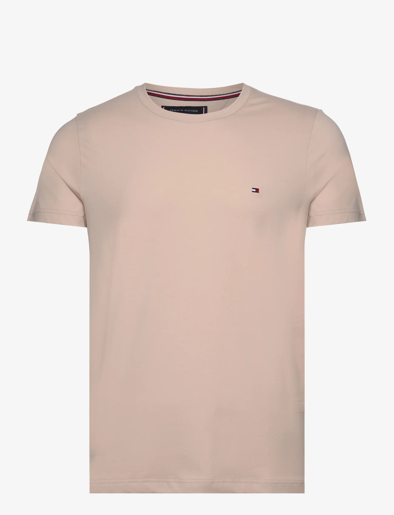 Tommy Hilfiger - STRETCH SLIM FIT TEE - lowest prices - cashmere creme - 0