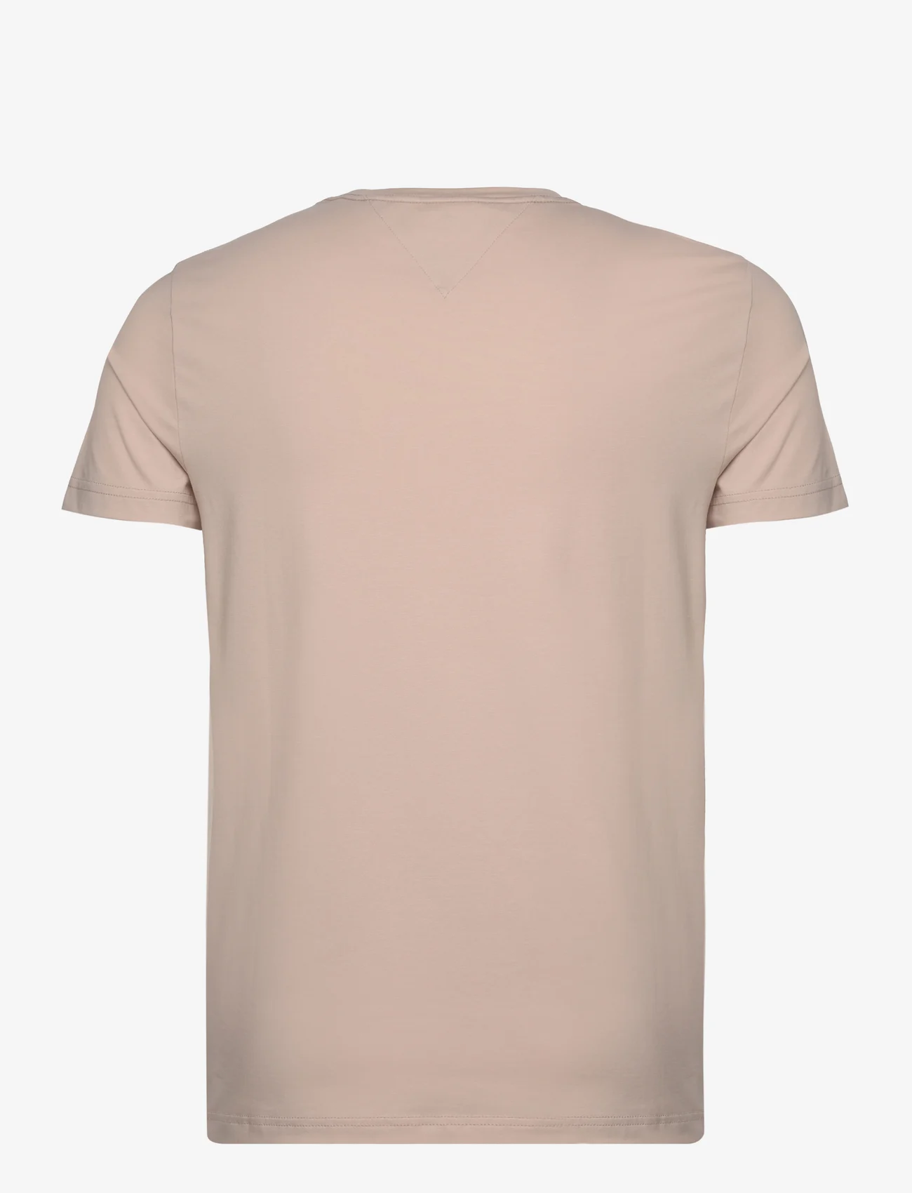 Tommy Hilfiger - STRETCH SLIM FIT TEE - lowest prices - cashmere creme - 1