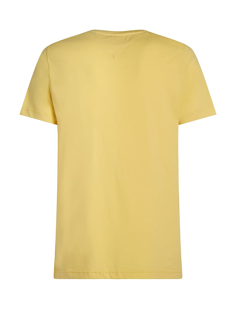 Tommy Hilfiger - STRETCH SLIM FIT TEE - kortärmade t-shirts - citronella - 2