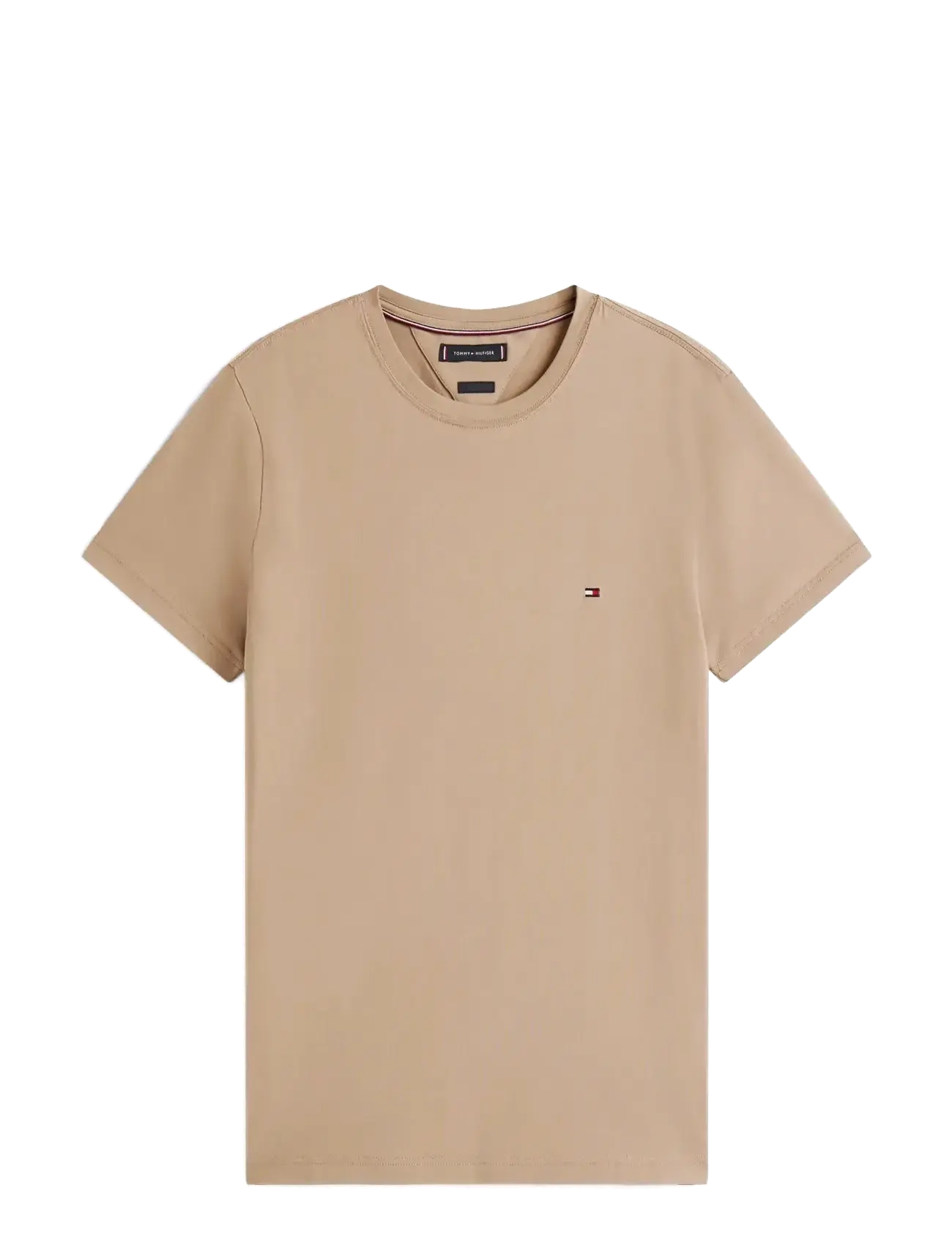 TOMMY HILFIGER Stretch Slim Fit Tee Beige - M - Herren