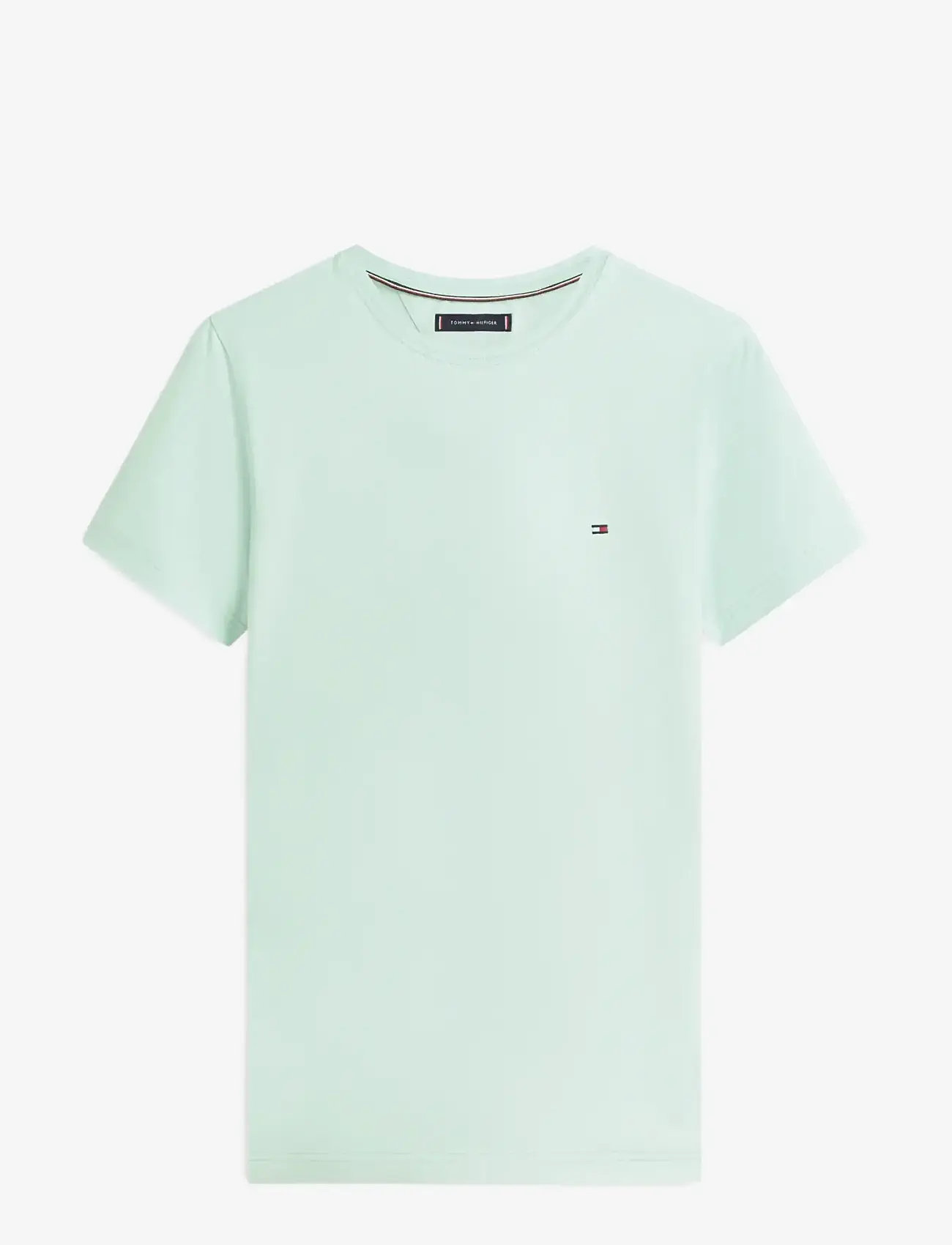 Tommy Hilfiger - STRETCH SLIM FIT TEE - kurzärmelig - crushed mint - 1