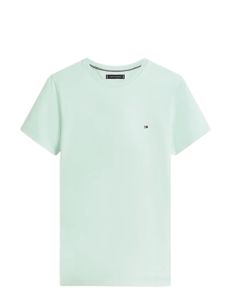Tommy Hilfiger - STRETCH SLIM FIT TEE - kurzärmelig - crushed mint - 1