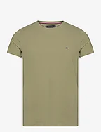 STRETCH SLIM FIT TEE - FADED OLIVE