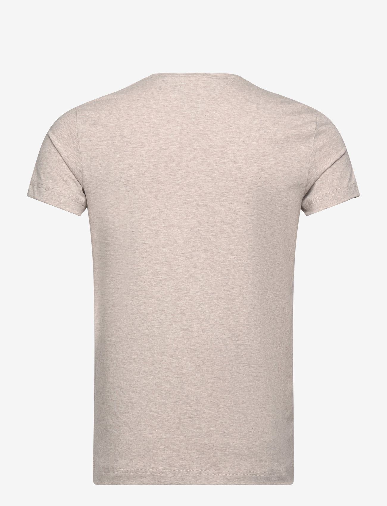 Tommy Hilfiger - STRETCH SLIM FIT TEE - t-shirts - heathered pebble - 1