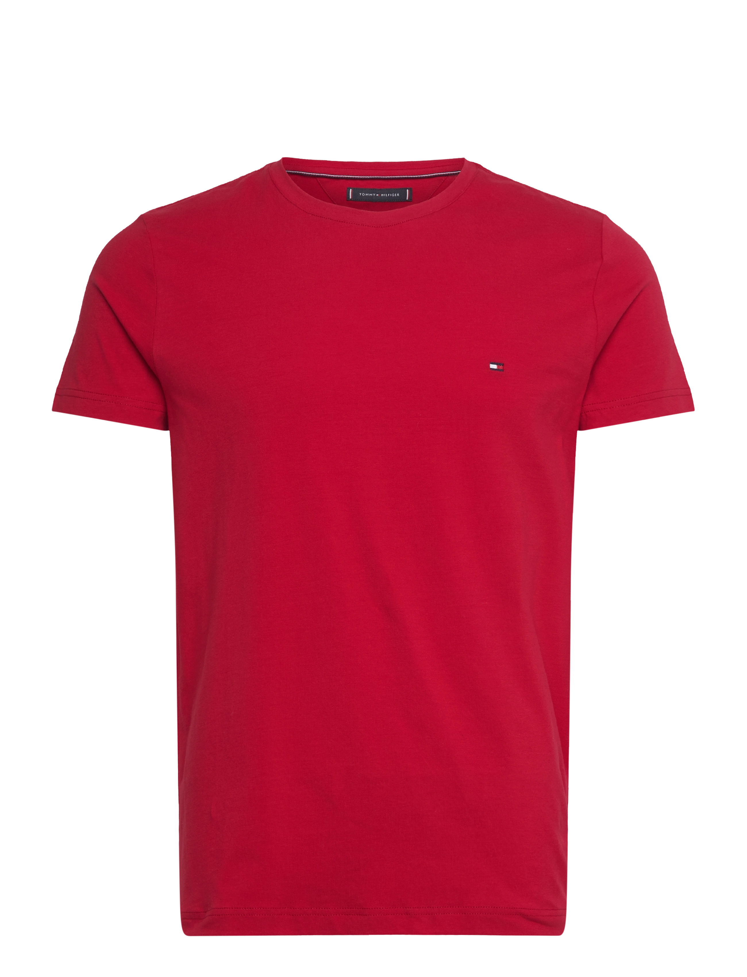 TOMMY HILFIGER Stretch Slim Fit Tee Rot - XXL - Herren