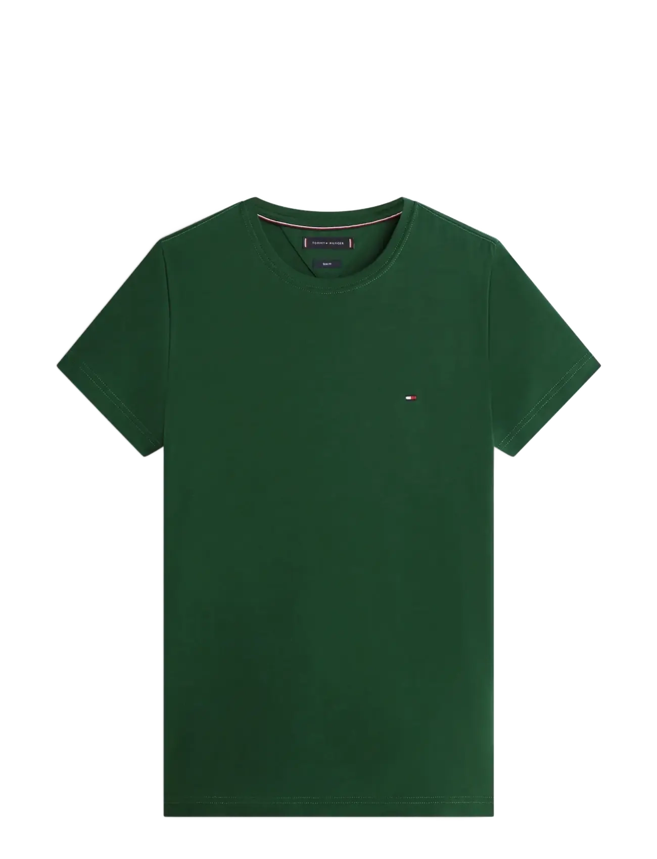 TOMMY HILFIGER Stretch Slim Fit Tee Grün - L - Herren