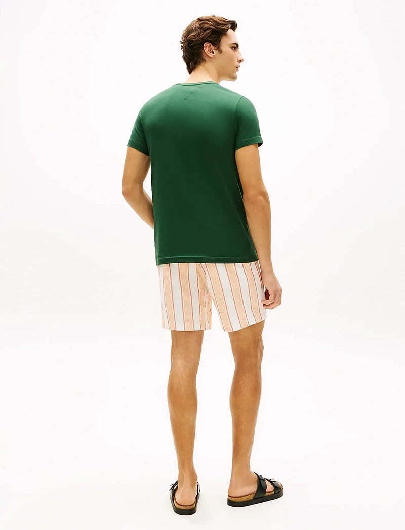 Tommy Hilfiger - STRETCH SLIM FIT TEE - kortærmede t-shirts - nocturnal green - 3