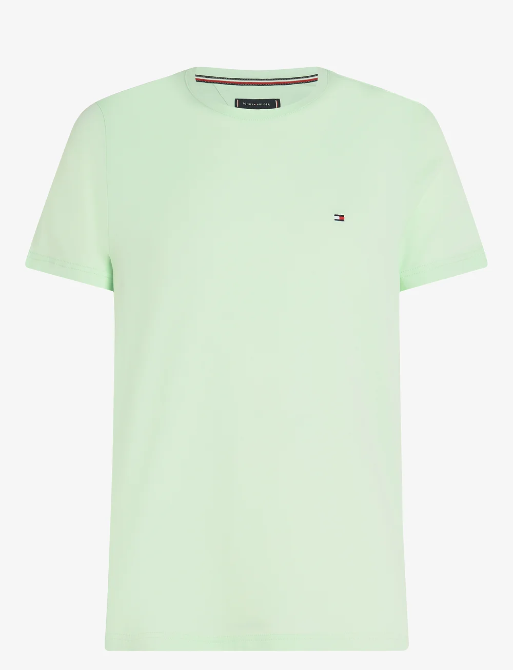 Tommy Hilfiger - STRETCH SLIM FIT TEE - kortærmede t-shirts - opal green - 1