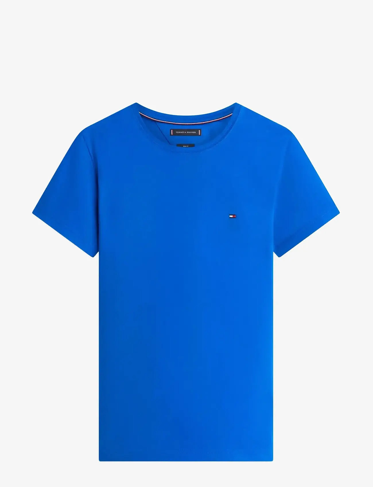 Tommy Hilfiger - STRETCH SLIM FIT TEE - kurzärmelig - regal blue - 1