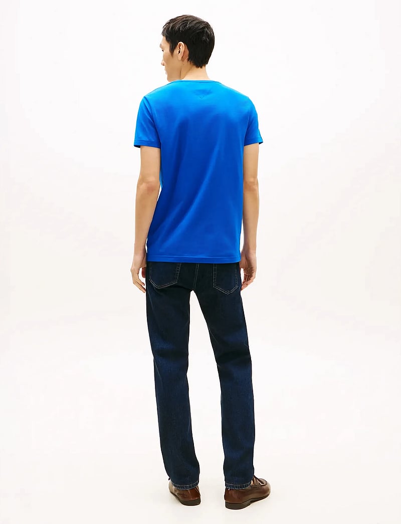 Tommy Hilfiger - STRETCH SLIM FIT TEE - kurzärmelig - regal blue - 2
