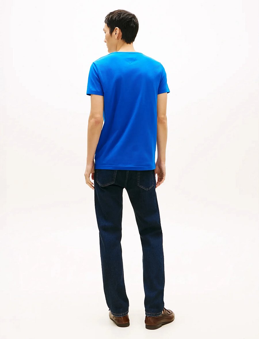 Tommy Hilfiger - STRETCH SLIM FIT TEE - lühikeste varrukatega t-särgid - regal blue - 2