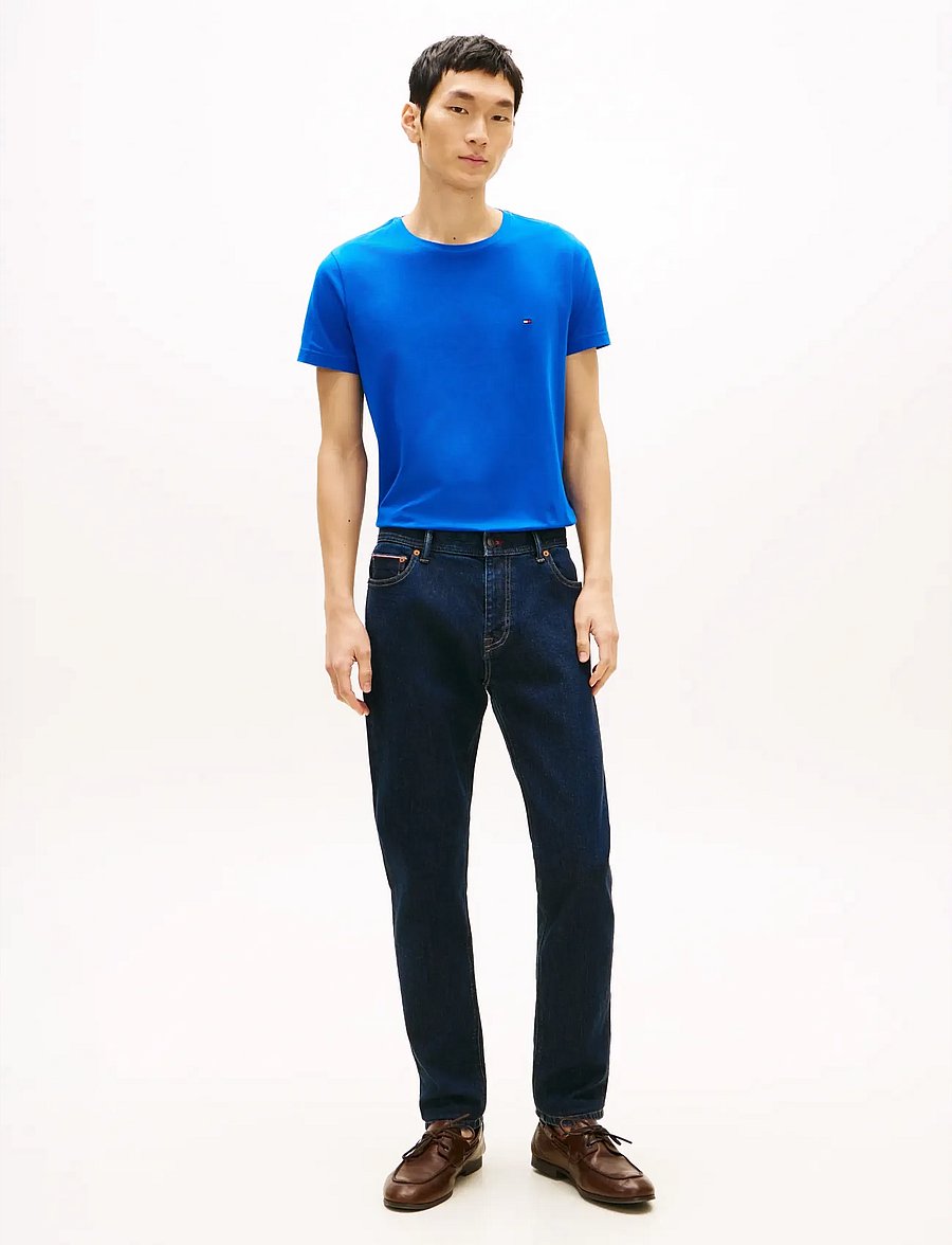 Tommy Hilfiger - STRETCH SLIM FIT TEE - lühikeste varrukatega t-särgid - regal blue - 3