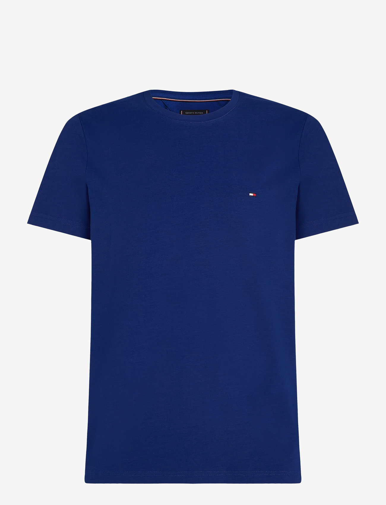 Tommy Hilfiger - STRETCH SLIM FIT TEE - kortærmede t-shirts - wedge blue - 1
