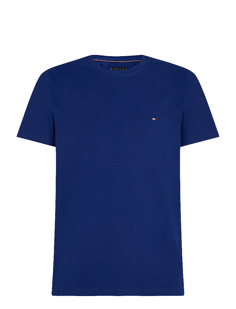 Tommy Hilfiger - STRETCH SLIM FIT TEE - kortærmede t-shirts - wedge blue - 1