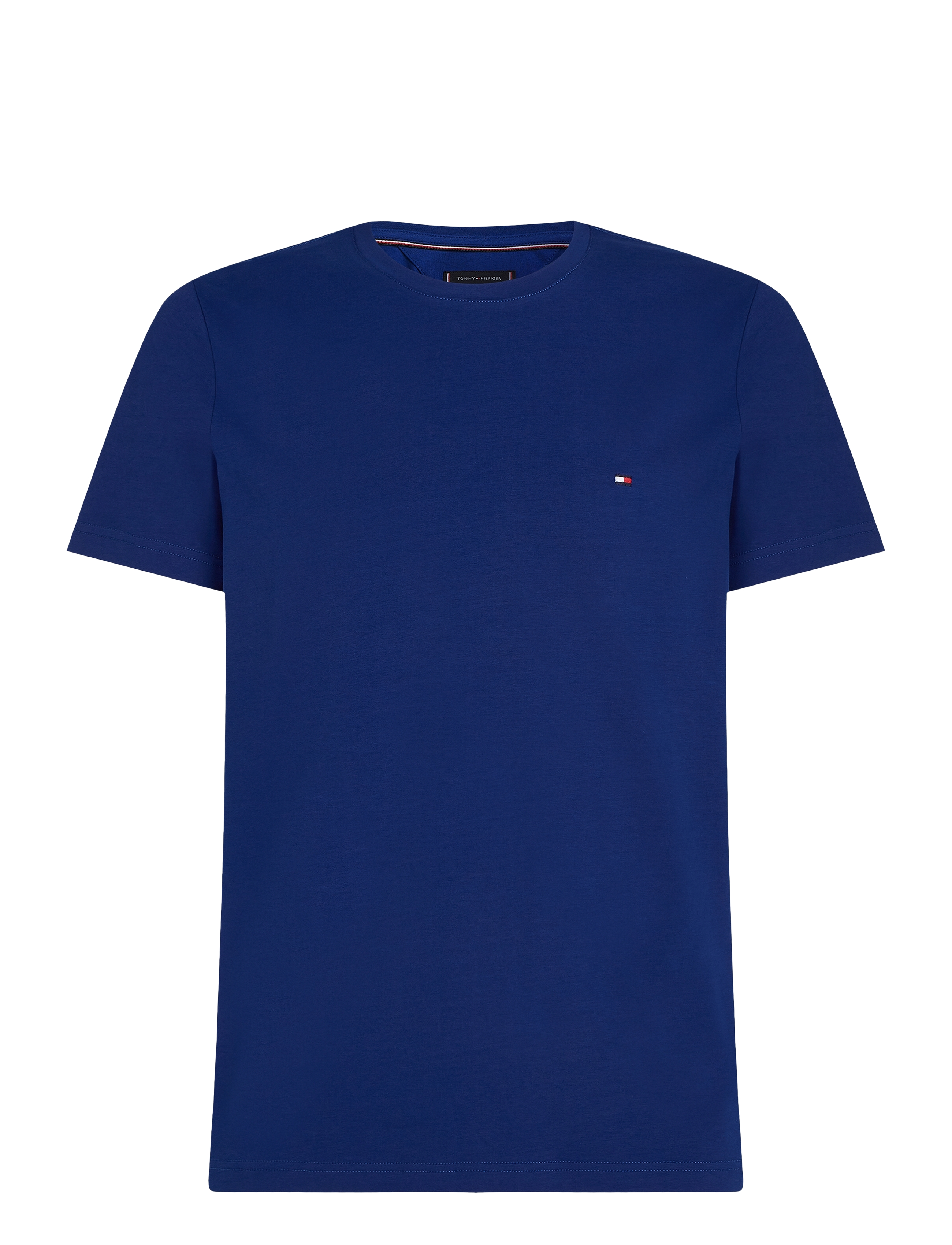 Tommy Hilfiger STRETCH SLIM FIT TEE - Basic T-Shirts - WEDGE BLUE / blue