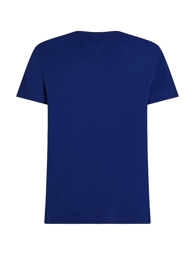 Tommy Hilfiger - STRETCH SLIM FIT TEE - kortærmede t-shirts - wedge blue - 2