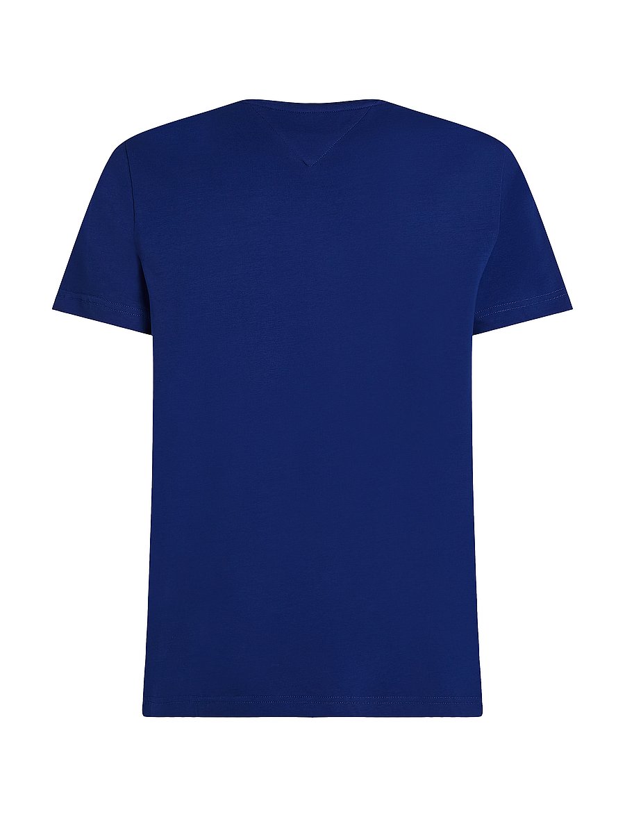 Tommy Hilfiger - STRETCH SLIM FIT TEE - kortærmede t-shirts - wedge blue - 2