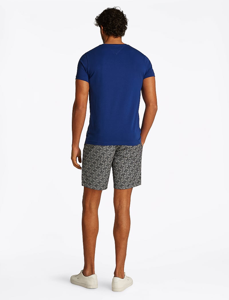 Tommy Hilfiger - STRETCH SLIM FIT TEE - kortærmede t-shirts - wedge blue - 3