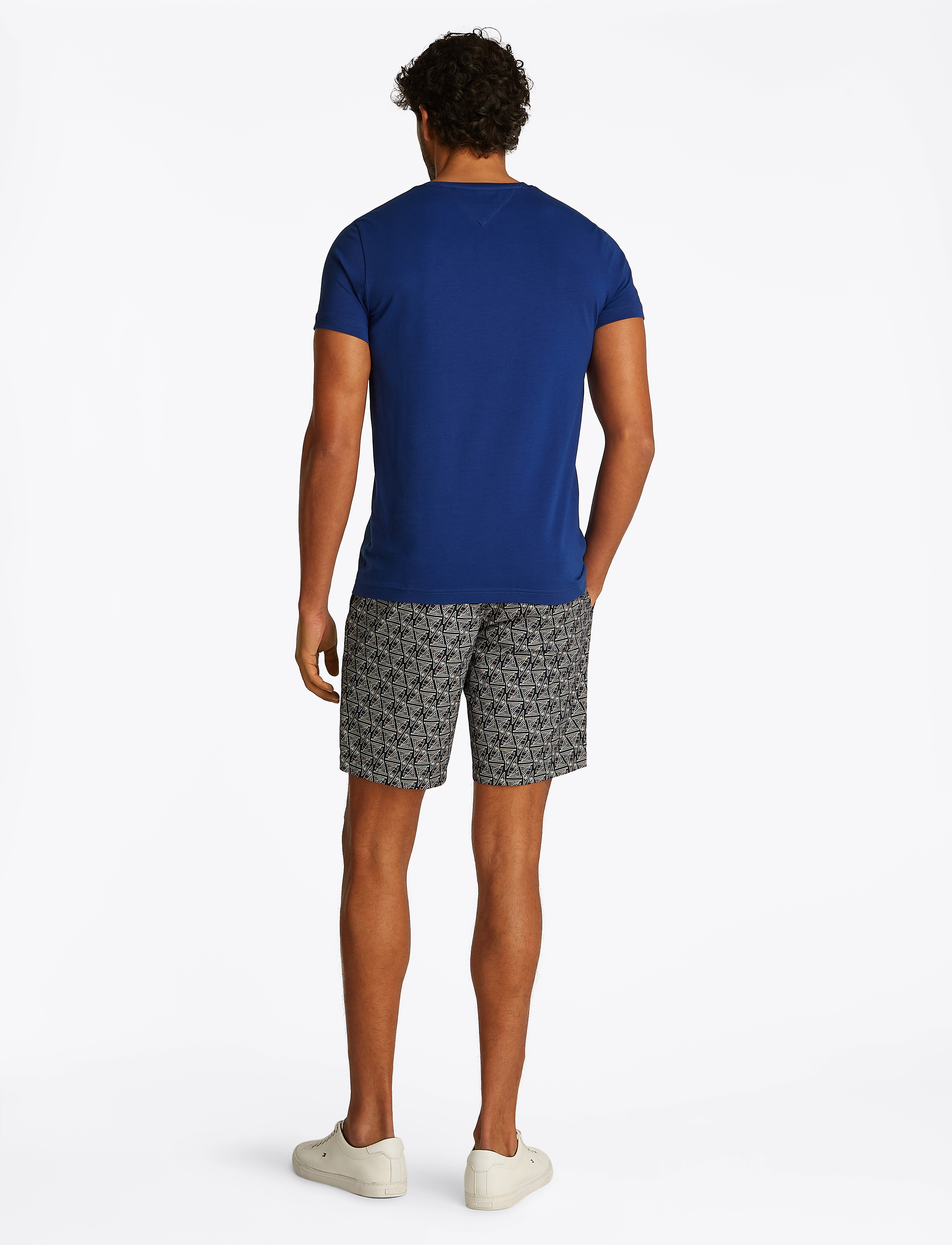 Tommy Hilfiger - STRETCH SLIM FIT TEE - short-sleeved t-shirts - wedge blue - 3