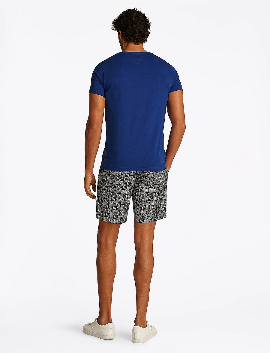 Tommy Hilfiger - STRETCH SLIM FIT TEE - kortærmede t-shirts - wedge blue - 3