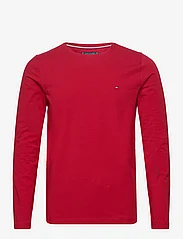 Tommy Hilfiger - STRETCH SLIM FIT LONG SLEEVE TEE - basic t-shirts - arizona red - 0
