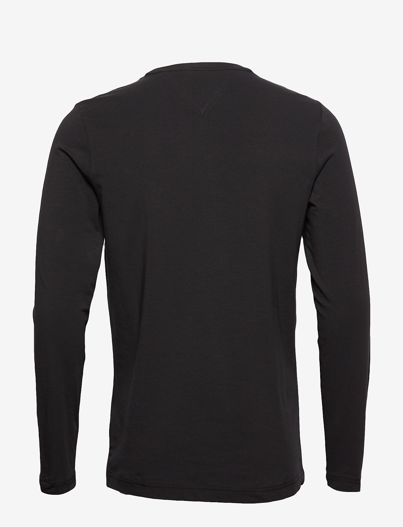Tommy Hilfiger - STRETCH SLIM FIT LONG SLEEVE TEE - basic t-shirts - black - 1