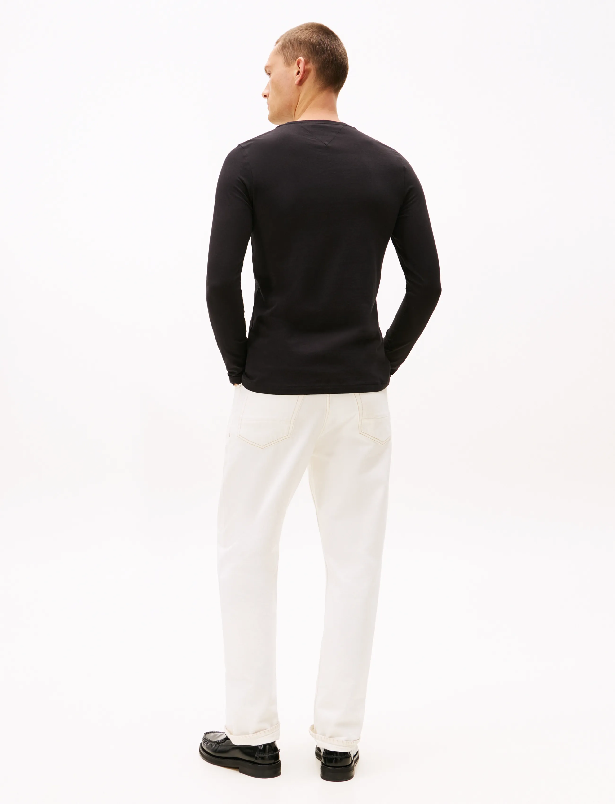 TOMMY HILFIGER Stretch Slim Fit Long Sleeve Tee långärmade t-shirts herr – bild 8