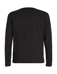 Tommy Hilfiger - STRETCH SLIM FIT LONG SLEEVE TEE - långärmade t-shirts - black - 6
