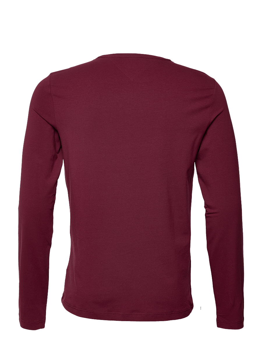Tommy Hilfiger - STRETCH SLIM FIT LONG SLEEVE TEE - burgundy - 1