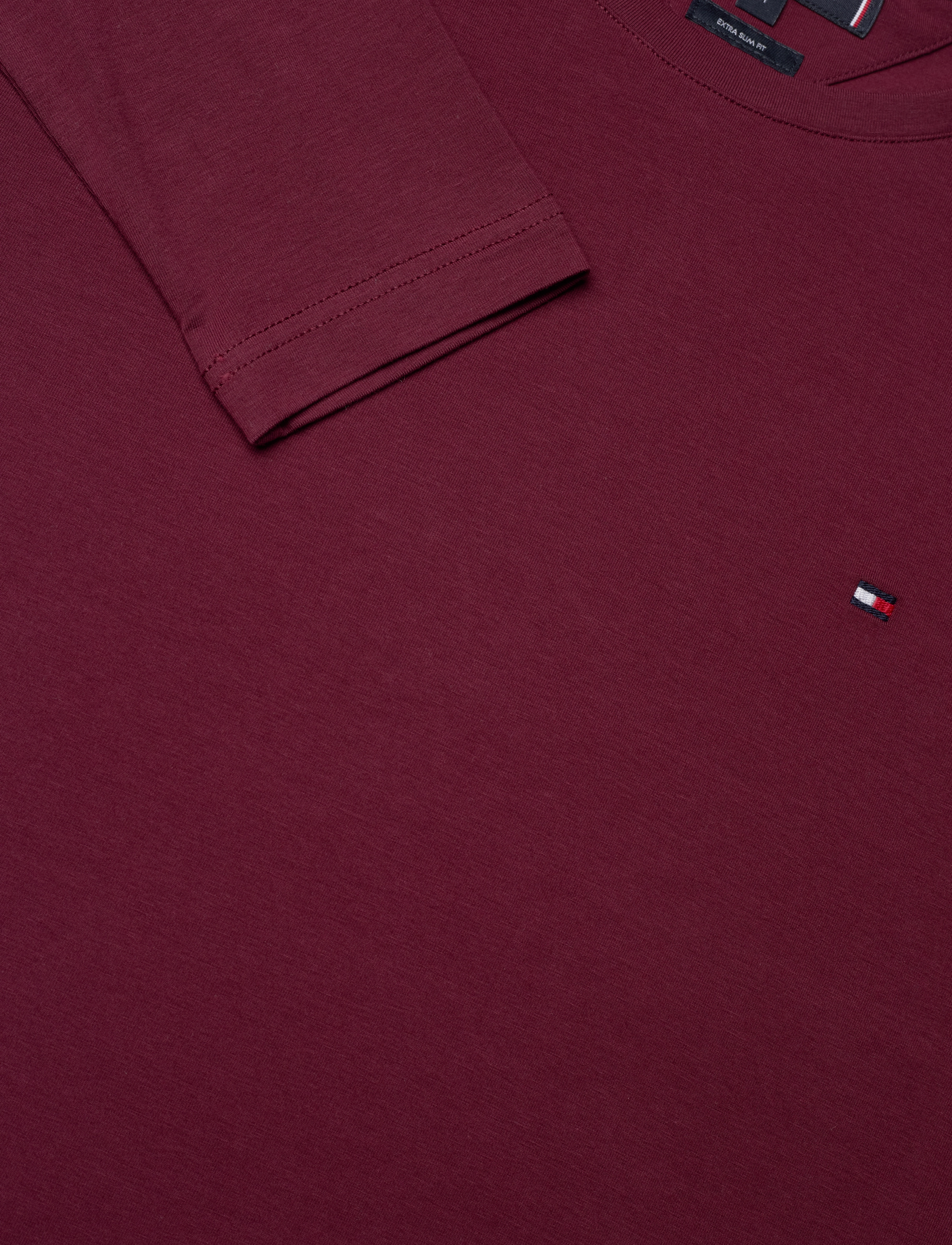 Tommy Hilfiger - STRETCH SLIM FIT LONG SLEEVE TEE - burgundy - 5