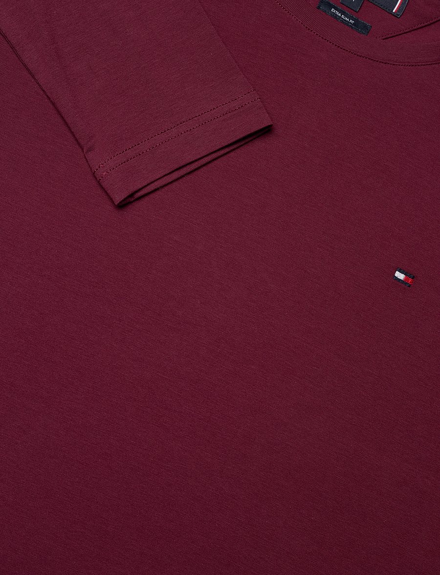 Tommy Hilfiger - STRETCH SLIM FIT LONG SLEEVE TEE - burgundy - 5