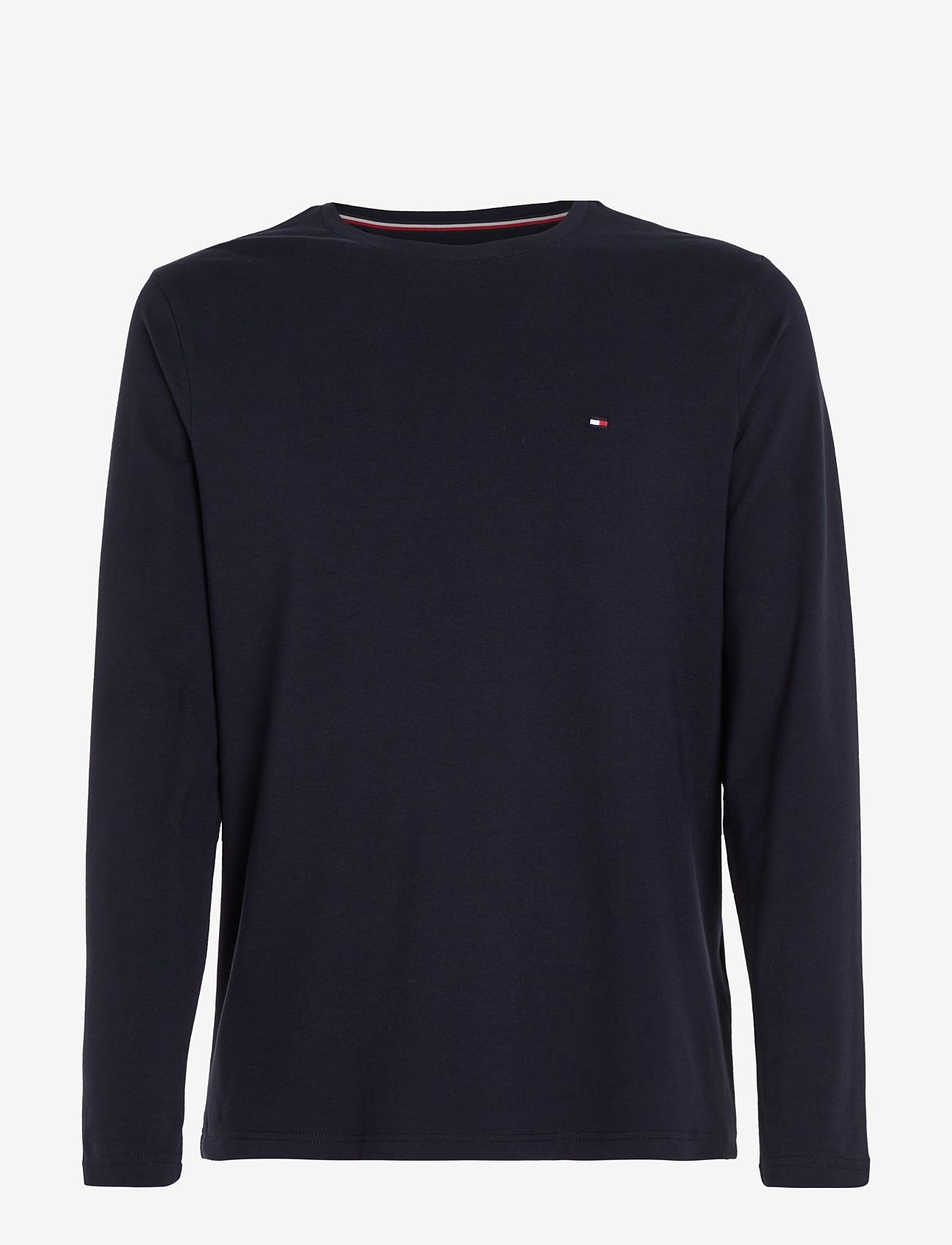 Tommy Hilfiger - STRETCH SLIM FIT LONG SLEEVE TEE - long-sleeved t-shirts - desert sky - 0