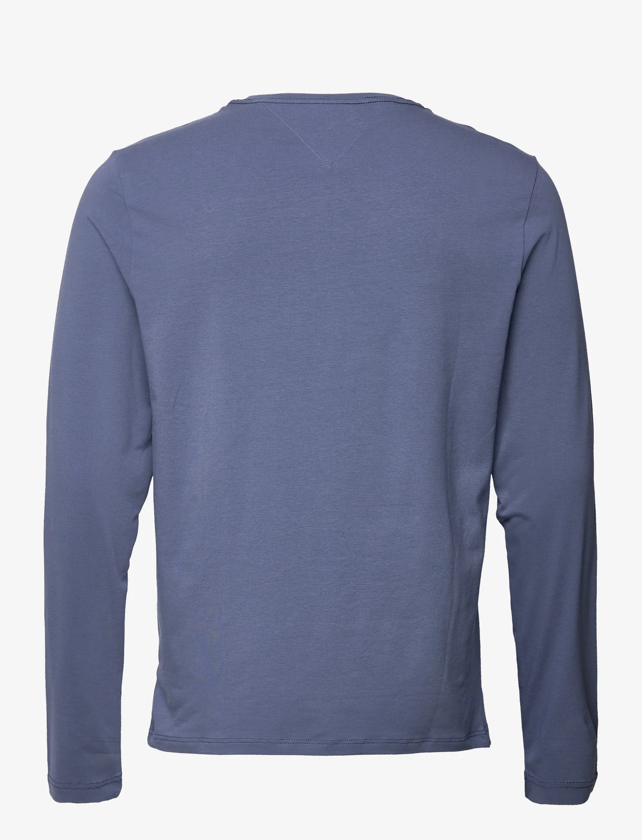 Tommy Hilfiger - STRETCH SLIM FIT LONG SLEEVE TEE - basic t-shirts - faded indigo - 1
