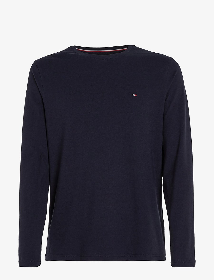 Tommy Hilfiger - STRETCH SLIM FIT LONG SLEEVE TEE - pikkade varrukatega t-särgid - navy blue - 1