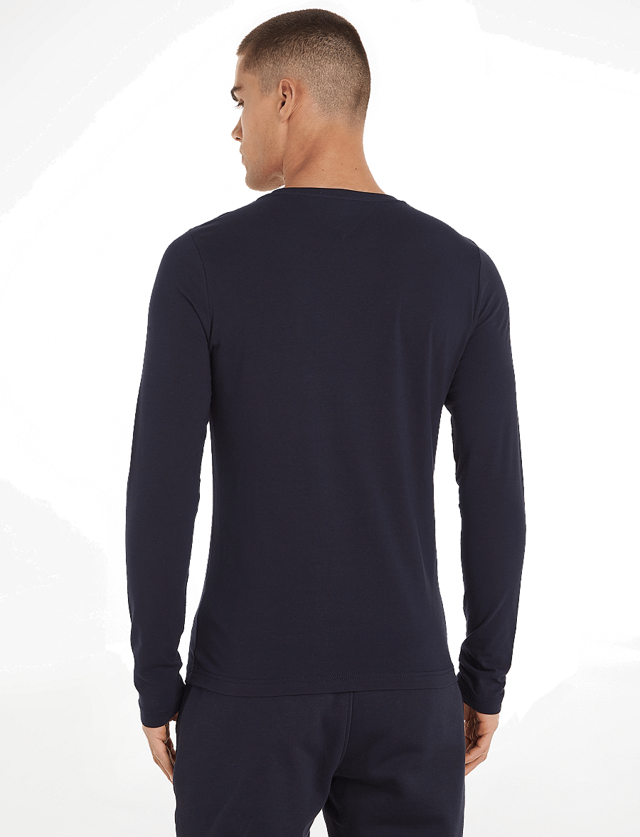 Tommy Hilfiger - STRETCH SLIM FIT LONG SLEEVE TEE - pikkade varrukatega t-särgid - navy blue - 3