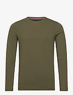 STRETCH SLIM FIT LONG SLEEVE TEE - PUTTING GREEN