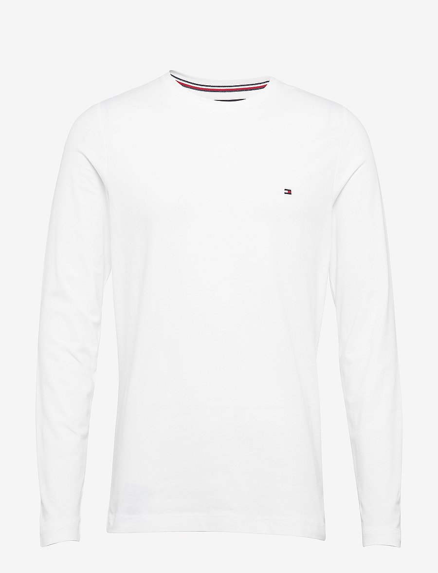 Tommy Hilfiger - STRETCH SLIM FIT LONG SLEEVE TEE - pikkade varrukatega t-särgid - white - 2
