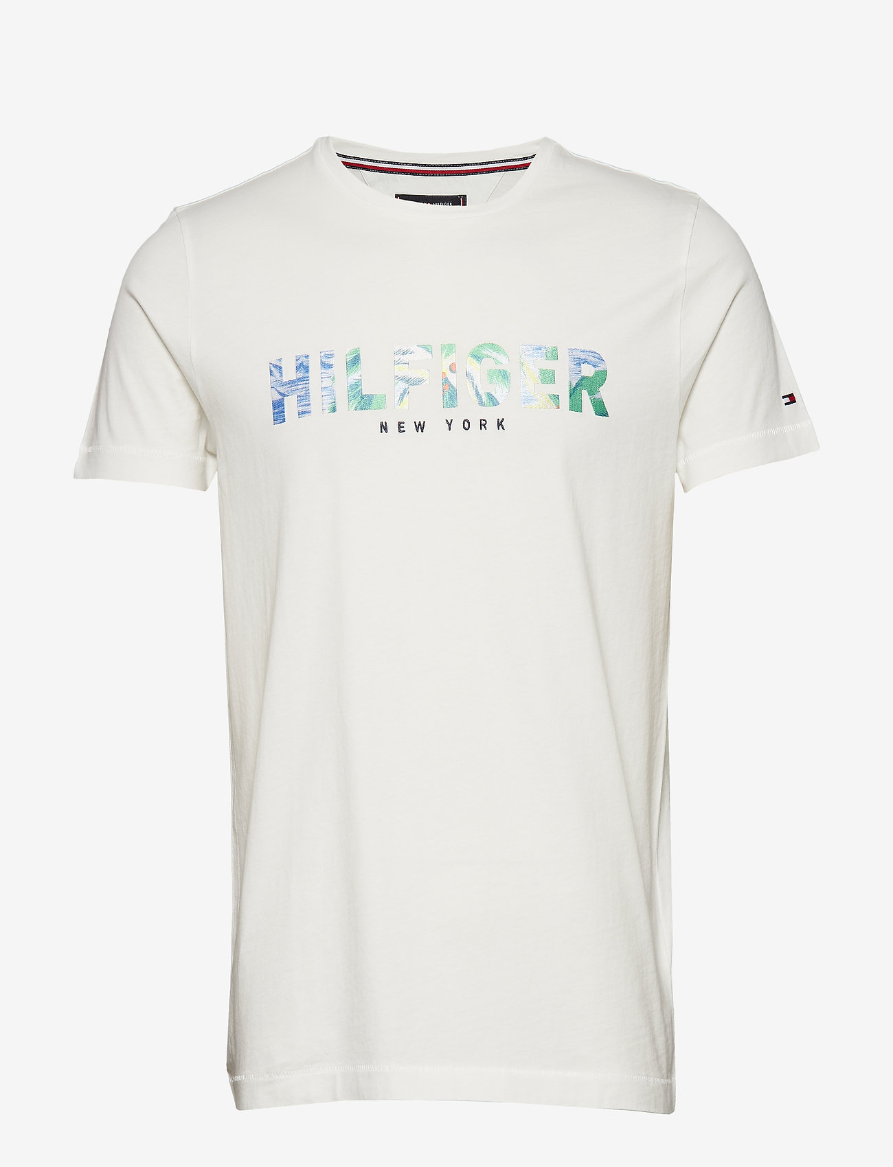 Tommy Hilfiger - HILFIGER APPLIQUE TE - snow white - 0