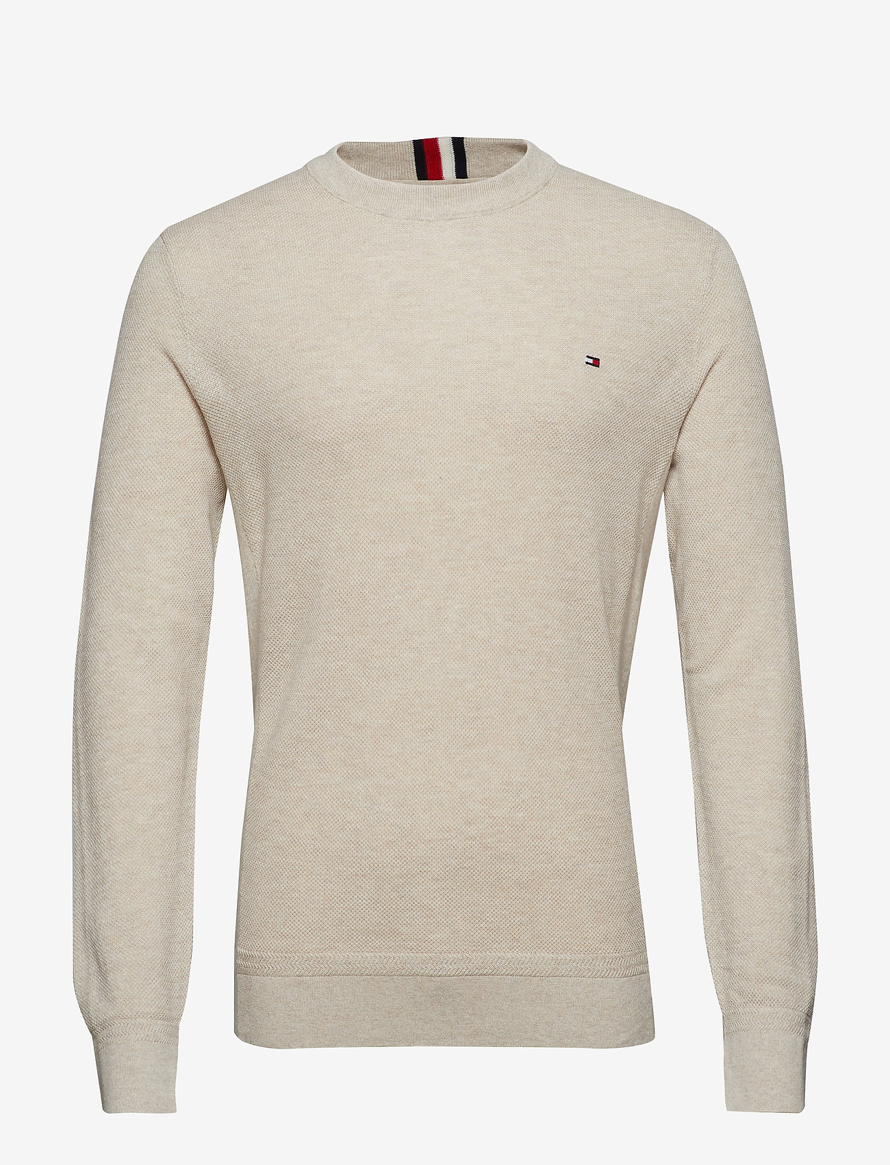 Tommy Hilfiger - MOULINE RICECORN SWE - oyster grey htr - 0