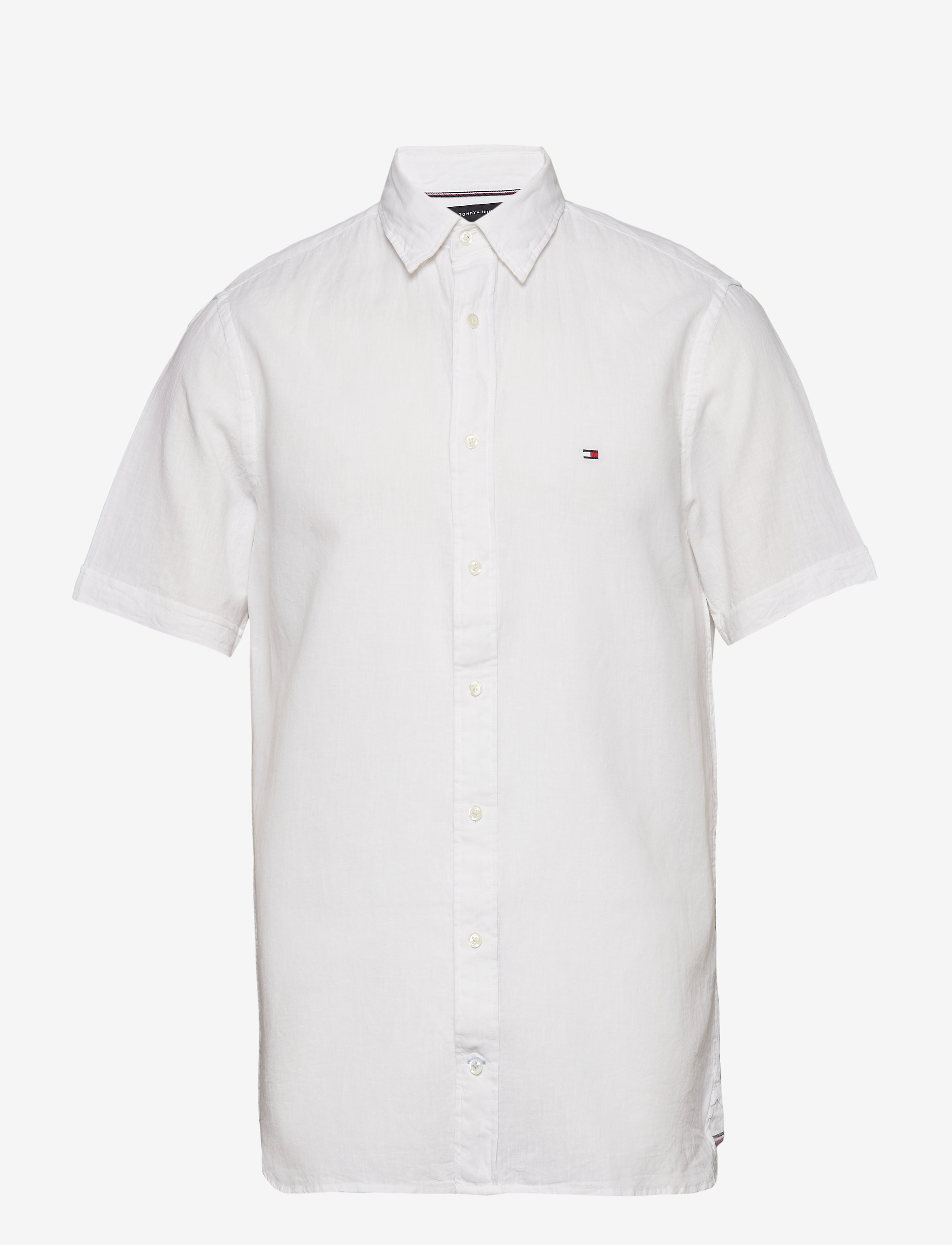 Tommy Hilfiger - COTTON LINEN SHIRT S - bright white - 0