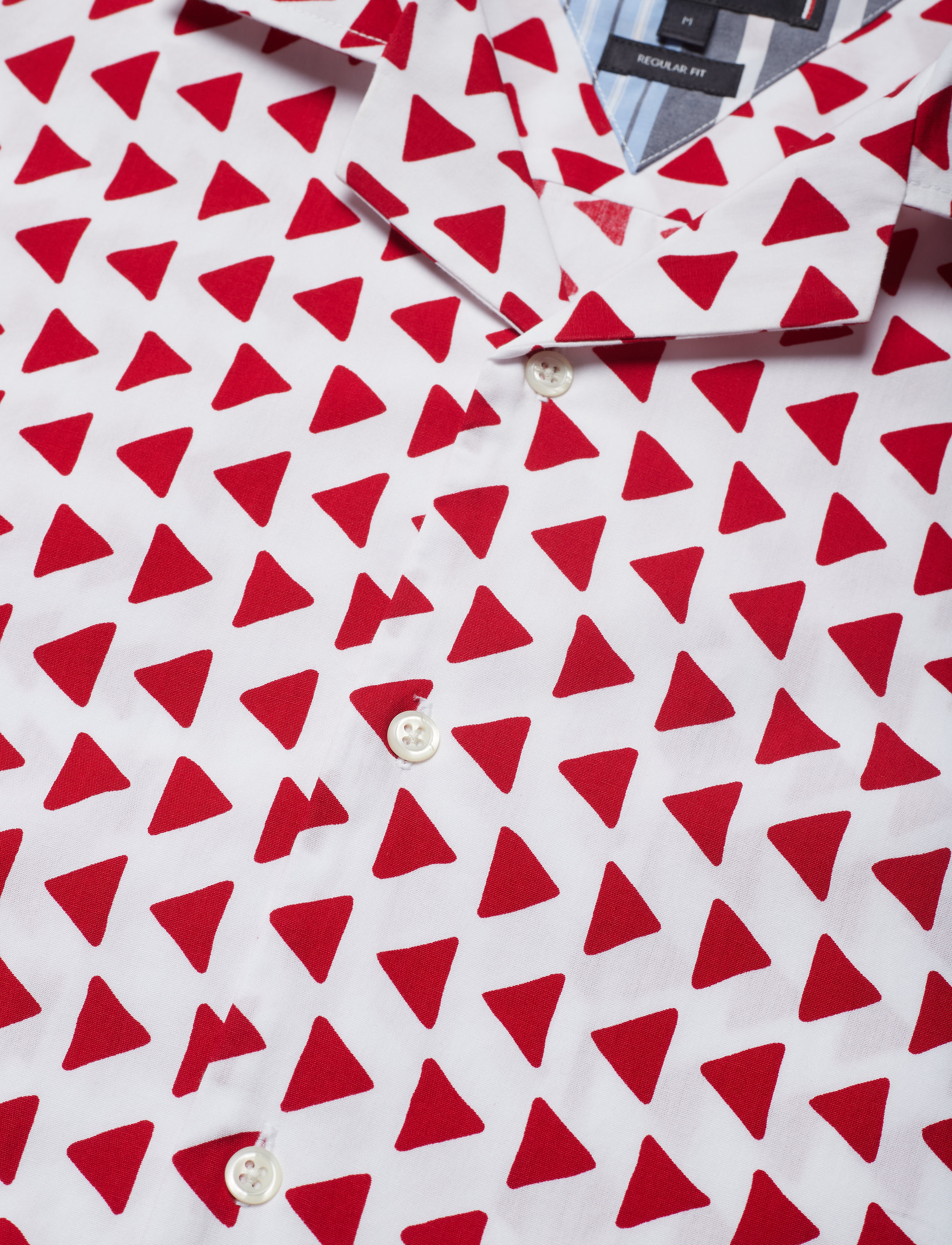 Tommy Hilfiger - BOLD GEO PRINT SHIRT - bright white / haute red - 2