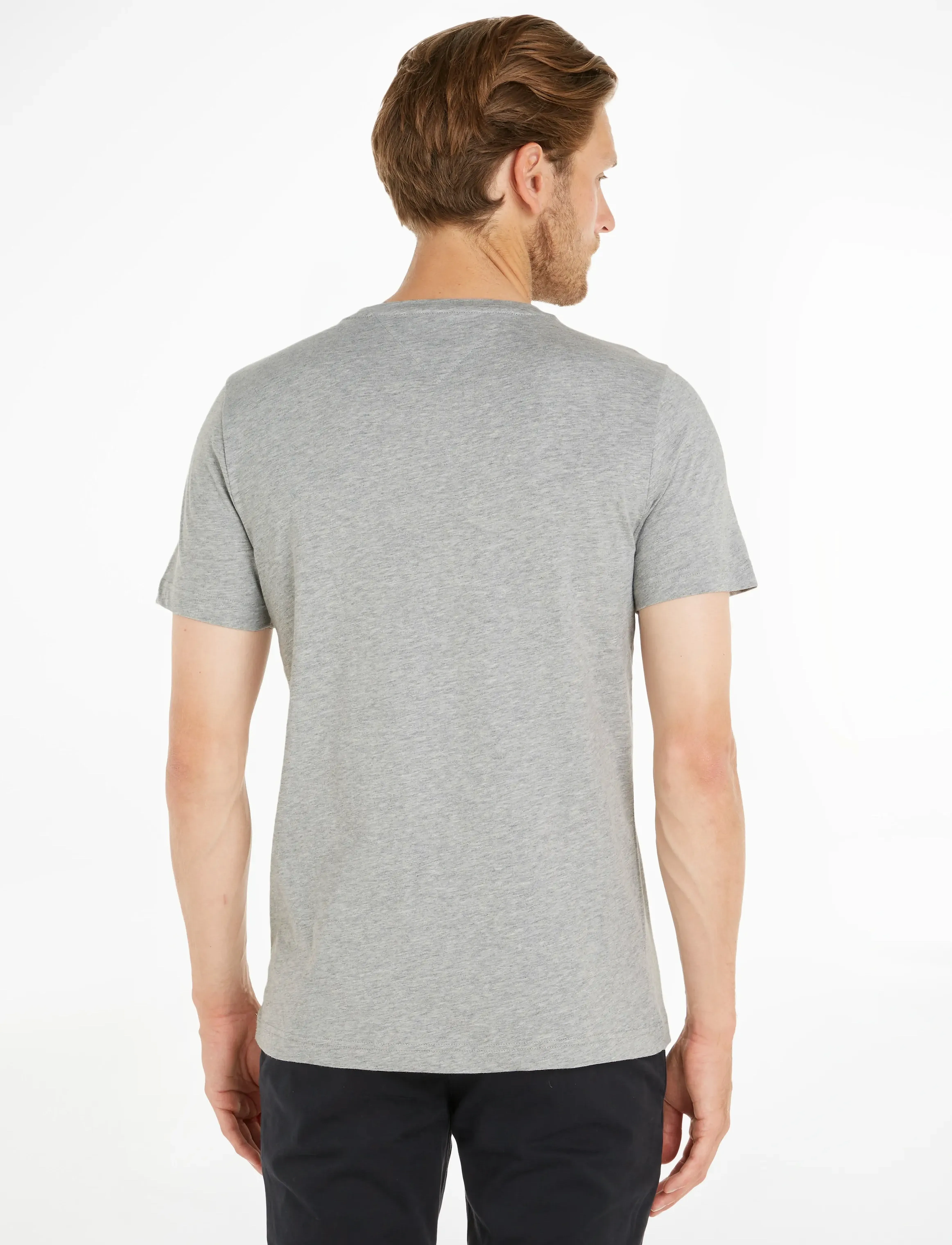 Tommy Hilfiger - CORE TOMMY LOGO TEE - t-shirts - cloud htr - 5