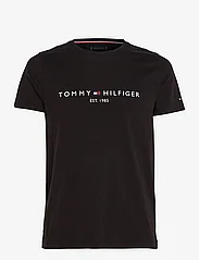 Tommy Hilfiger - CORE TOMMY LOGO TEE - kortermede t-skjorter - jet black - 1